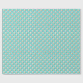 Papier Cadeau Elégant papier d'enveloppement Pearl & Turquoise (Plat)