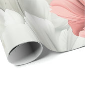 Papier Cadeau Elégant Peony Motif doux Pastel (Coin rond)