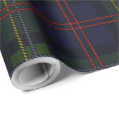 Papier Cadeau Élégant Plaid Rustique Classique Malcolm Tartan (Coin rond)