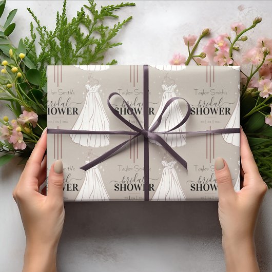 Papier cadeau élégant pour Baby Shower