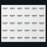 Papier Cadeau Élégant professionnel minimaliste moderne ajouter<br><div class="desc">Un design parfait qui fonctionnera en affaires ou dans votre vie privée. Un look simple,  minimaliste et parfait. Juste pour vous.</div>