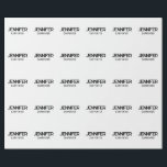 Papier Cadeau Élégant professionnel minimaliste moderne ajouter<br><div class="desc">Un design parfait qui fonctionnera en affaires ou dans votre vie privée. Un look simple,  minimaliste et parfait. Juste pour vous.</div>