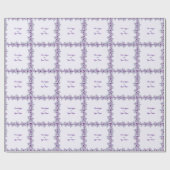 Papier Cadeau Elegant purple flower  (Plat)