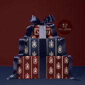 Papier Cadeau Elegant Red Nutcracker