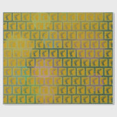 Papier Cadeau Elégant Reindeer Head Art Motif coloré (Plat)