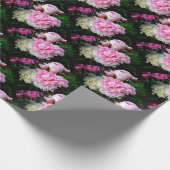 Papier Cadeau Elégant romantique Rose Blanc floral Peonies (Coin)
