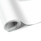 Papier Cadeau Élégant rouleau Mariage Champagne (Coin rond)