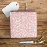 Papier Cadeau Élégant rustique feuilles botaniques rose tendre<br><div class="desc">Ce beau papier cadeau présente un motif de feuilles dessinées à la main sur un fond rose tendre élégant...  Un excellent choix pour de nombreuses occasions !</div>