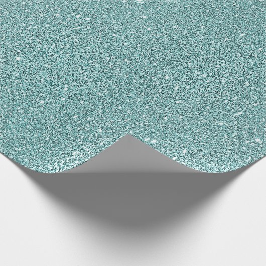 Papier Cadeau Elégant Sage Green Sparkly Parties scintillant Loo (Coin)