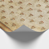 Papier Cadeau ELEGANT SIMPLE BYZANTINE MOSAIC FLOWERS Antique  (Coin)