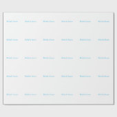 Papier Cadeau Élégant Simple Minimaliste (Plat)