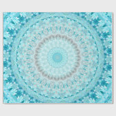 Papier Cadeau Elégant Sky Blue Mandala  (Plat)
