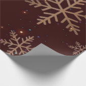 Papier Cadeau Elegant Snowflake Christmas Wrappin (Coin)
