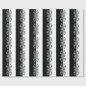 Papier Cadeau Élégant style arlequin Abstrait noir et blanc (Plat)