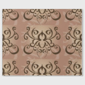 Papier Cadeau Élégant style de tatouage de torsion tribale (Plat)