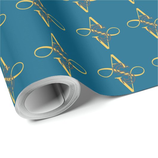 Papier Cadeau Élégant style moderne Noël (Coin rond)