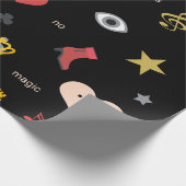 Papier Cadeau elegant stylisme kisses, lips, hearts, owls (Coin)