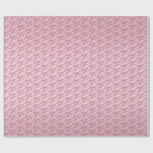 Papier Cadeau Élégant Sweet 16 en rose et or (Plat)