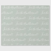 Papier Cadeau Élégant Sweet Baby Sage Vert Nouveau Arrivée (Plat)