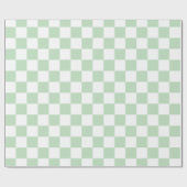 Papier Cadeau Elégant tableau blanc et vert (Plat)