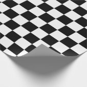 Papier Cadeau Elégant tableau de bord noir et blanc (Coin)