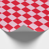 Papier Cadeau Élégant tableau de bord rouge et rose (Coin)