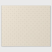 Papier Cadeau Elegant Tan Circles on Cream Venin (Plat)