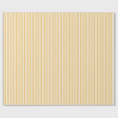 Papier Cadeau Élégant tournesol jaune mince rayé (Plat)