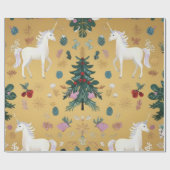 Papier Cadeau Elegant Unicorn Wrapping Paper (Plat)
