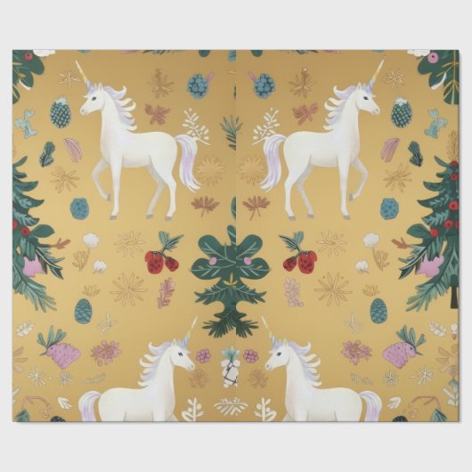 Papier Cadeau Elegant Unicorn Wrapping Paper (Couture)
