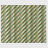 Papier Cadeau Elégant Vert Or Luxury Motif (Plat)