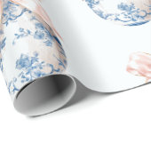 Papier Cadeau Elegant Vintage Easter Egg Wrapping Paper (Coin rond)