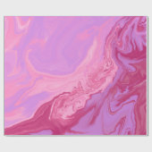 Papier Cadeau élégant violet rose marbré chic motif (Plat)