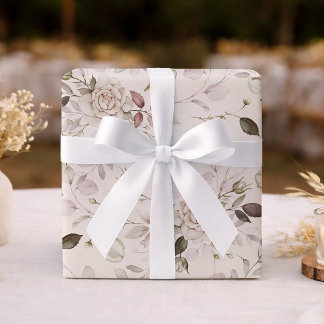Papier Cadeau Elegant Wedding & Bridal Shower Wrapping Paper