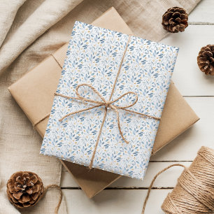 Papier Cadeau Elégante aquarelle bleu vert