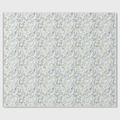 Papier Cadeau Elégante aquarelle botanique (Plat)