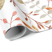 Papier Cadeau Elégante aquarelle Joyeux Noël (Coin rond)