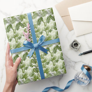 Papier Cadeau Elégante aquarelle motif décorative fleurie