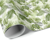 Papier Cadeau Elégante aquarelle motif décorative fleurie (Coin rond)