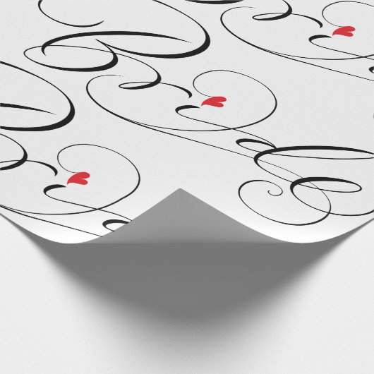 Papier Cadeau Élégante Calligraphie Mariée Fancy Script Letting (Coin)