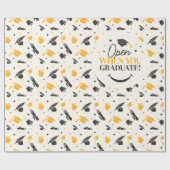 Papier Cadeau Élégante classe de diplômés de 2024 Keepsaké Gradu (Plat)