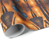 Papier Cadeau Elégante collection de Mariages floraux (Coin rond)