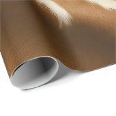 Papier Cadeau Élégante collection moderne de vache Faux cuir (Coin rond)