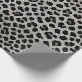 Papier Cadeau Elégante collection tendance Leopard blanc de luxe (Coin)