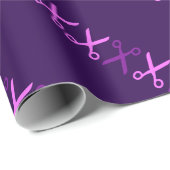 Papier Cadeau Elégante Coupe Ciseaux Coiffeur Tailor (Coin rond)