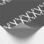 Papier Cadeau Elégante Coupe Ciseaux Coiffeur Tailor (Coin)