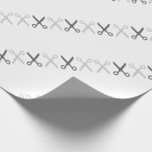 Papier Cadeau Elégante Coupe Ciseaux Coiffeur Tailor (Coin)
