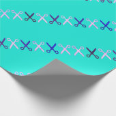 Papier Cadeau Elégante Coupe Ciseaux Coiffeur Tailor (Coin)