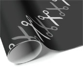 Papier Cadeau Elégante Coupe Ciseaux Coiffeur Tailor (Coin rond)