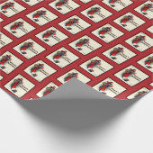 Papier Cadeau Elégante dame déco avec Scottie, Terrier écossais (Coin)